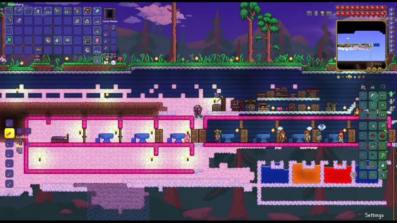 terraria , skyblock fpr sure 100% at least killing cthulu and slime king today! (2/23/26)