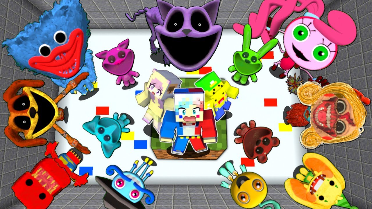 ポピープレイタイムの化け物がいる恐怖のおもちゃ工場に閉じ込められた結果…⁉️🤖🏭【マイクラ マインクラフト】ぽっぴんず