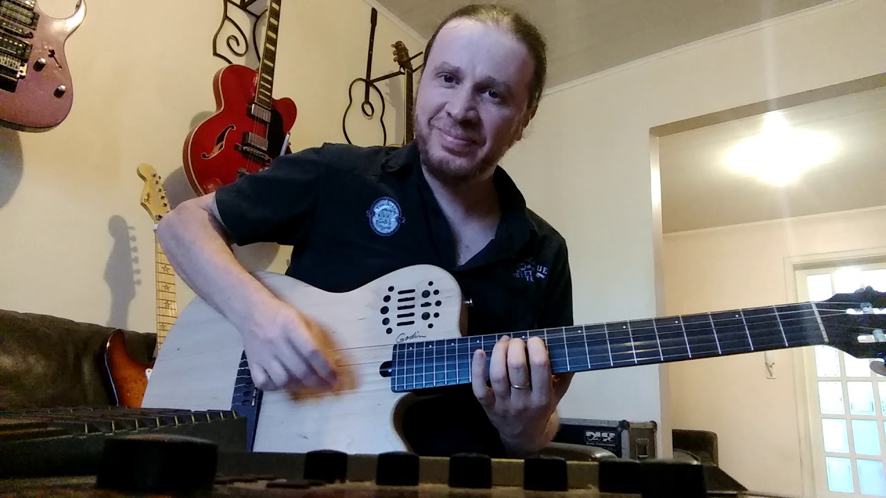 Violão Mágico - Godin midi + GR-20 Roland