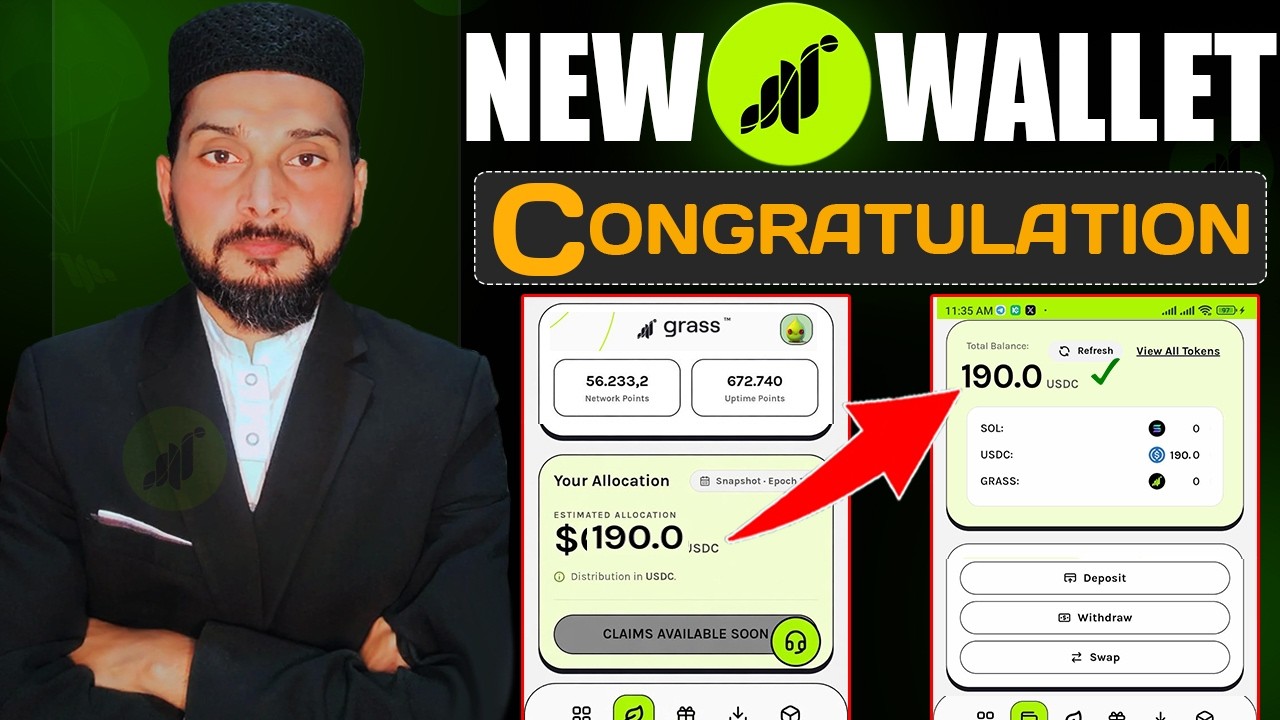How to Create a New Wallet & Withdraw Tokens on the Grass Network | Last Step Before Verification!
