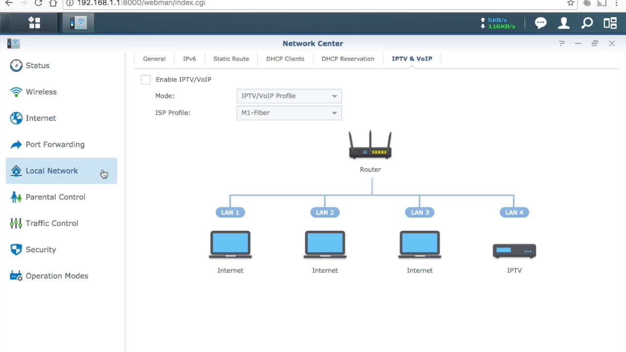 Synology RT2600ac - Running through the Synology Router Manager (SRM)