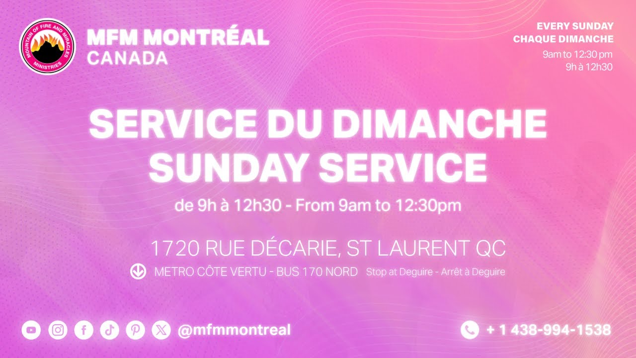 MFM Montreal - SUNDAY SERVICE - Jan 25 2026