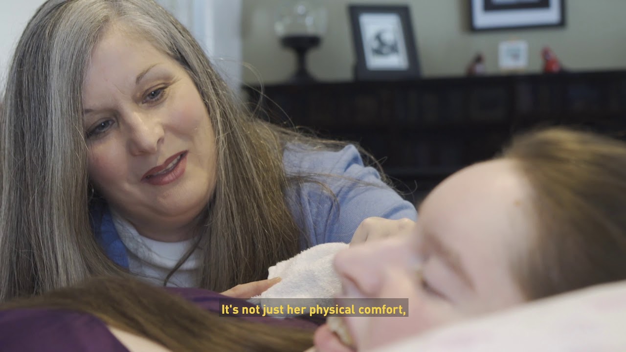 Amazing mom helps severely disabled daughter realize dream of being a teacher, writer and artist...