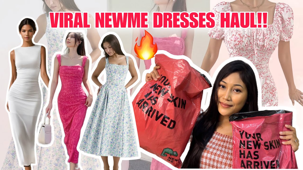 Trending *NEWME Dresses💕 Birthday outfits NEWME Try on Haul | Pretty Pia