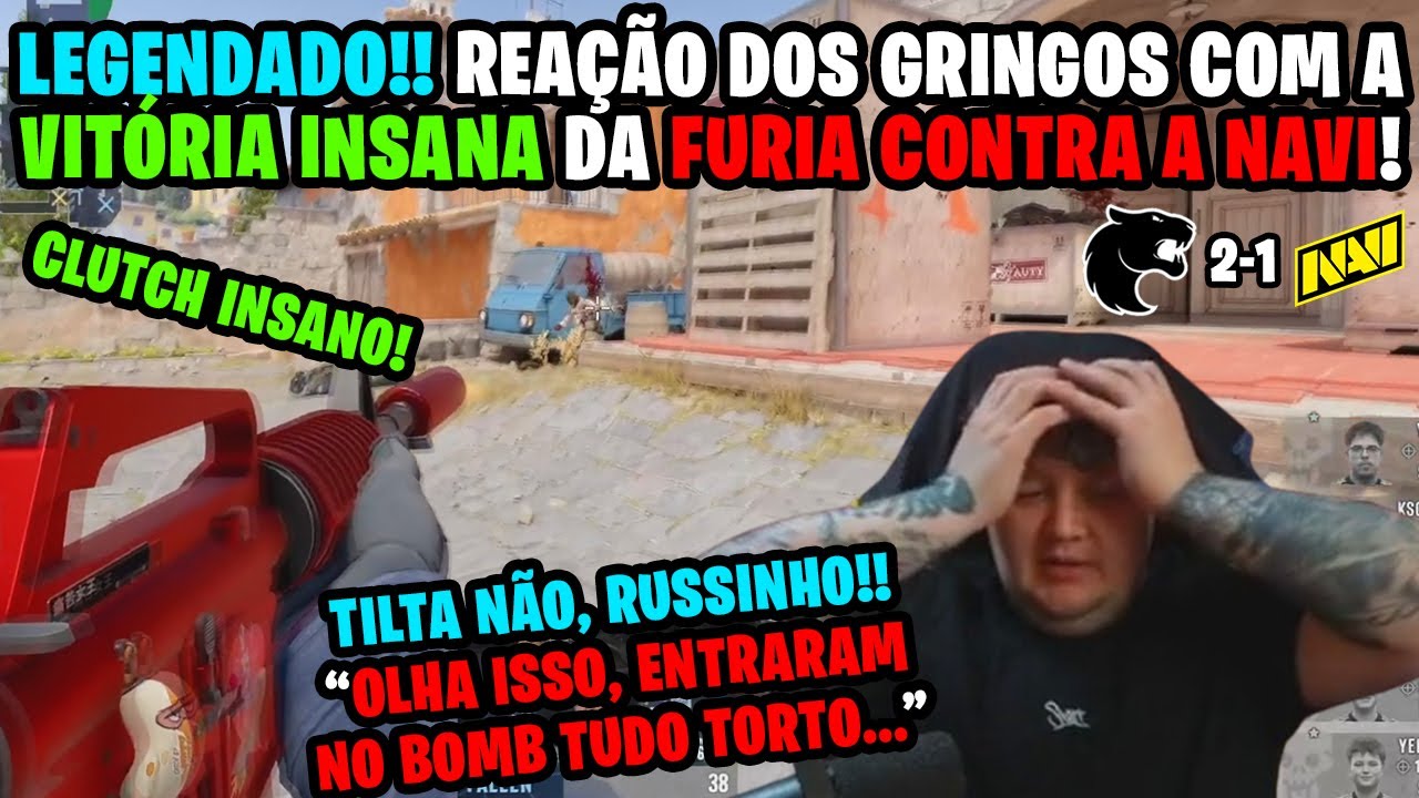 LEGENDADO!! 🔥 REAÇÃO DOS GRINGOS COM A VITÓRIA AVASSALADORA DA FURIA EM CIMA DA NAVI!!