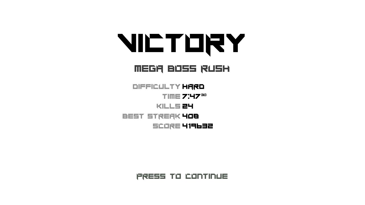 BPM: BULLETS PER MINUTE - Mega Boss Rush clear