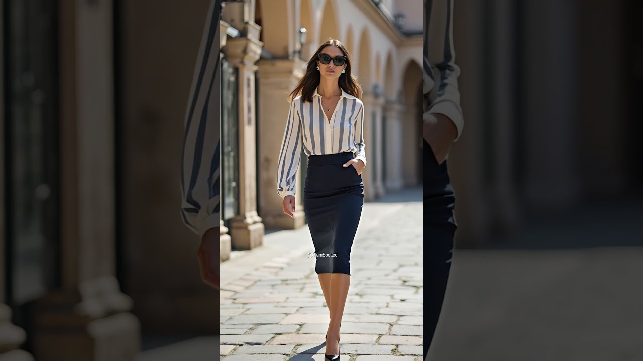 💎 Quiet Luxury in Milan: Stripes, Lace & Prints