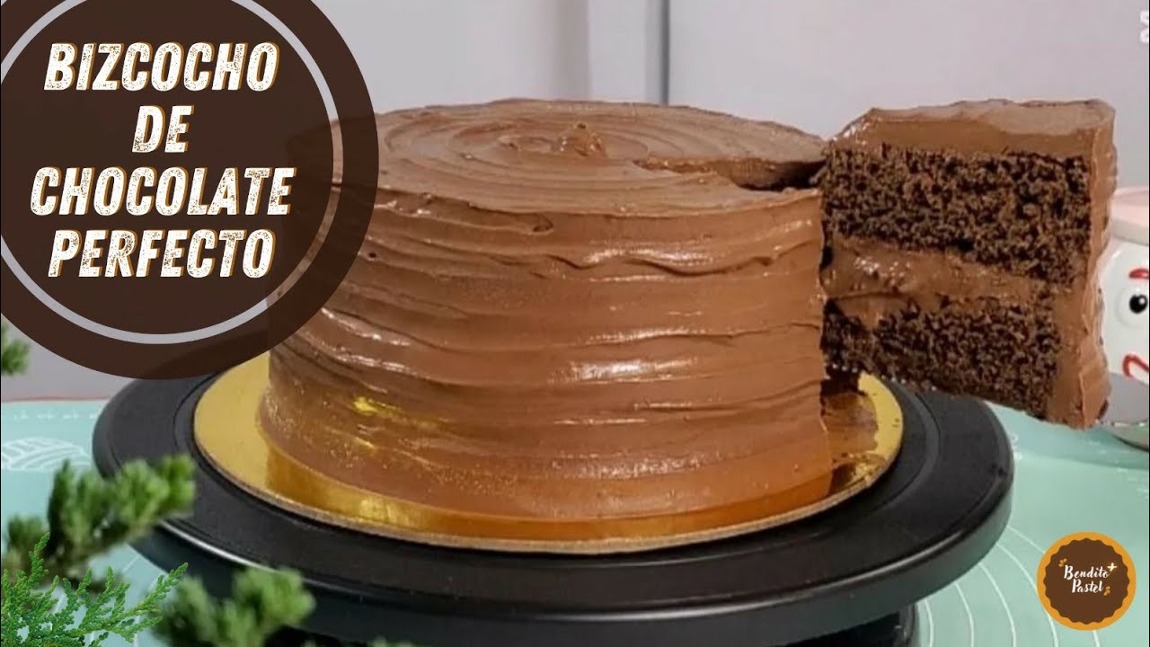 BIZCOCHO de CHOCOLATE PERFECTO_Húmedo, esponjoso y suavecito _ Deliciosa torta triple CHOCOLATE 😋