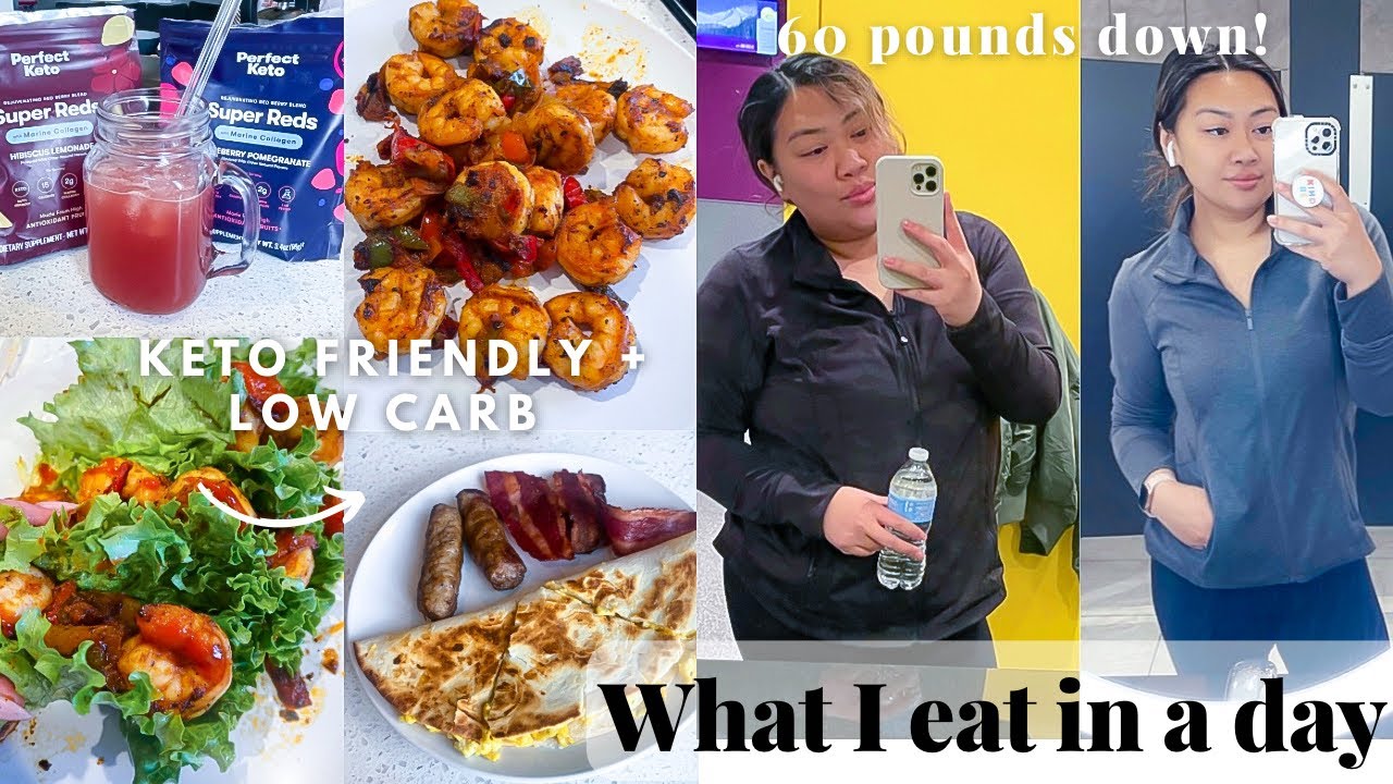 WHAT I EAT IN A DAY 28G CARBS | WALMART & SAM’S HAUL + KETO FRIENDLY SHRIMP WRAPS