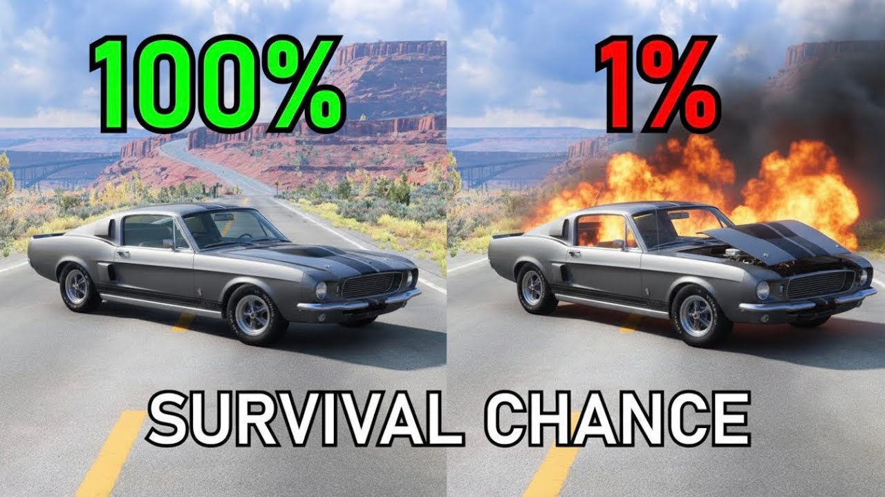Realistic Survival Chance Crash Testing Ep.66 | BeamNG.drive