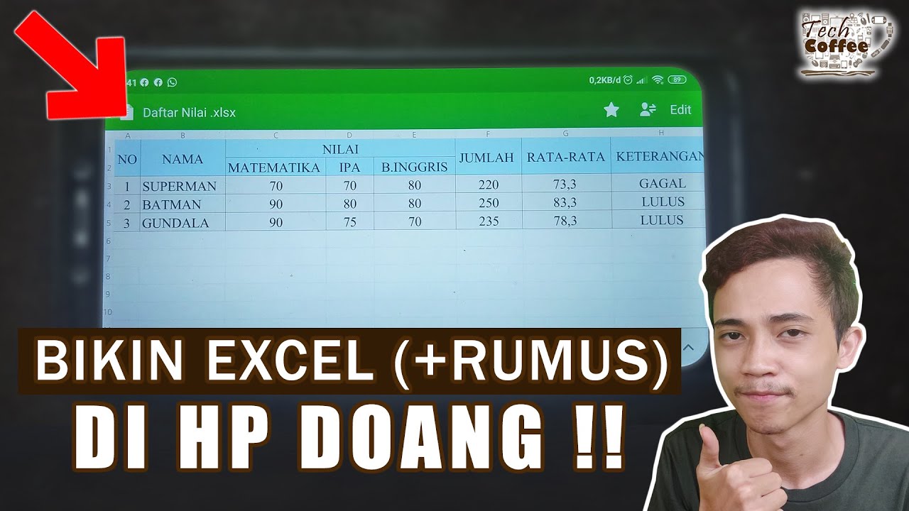 Membuat Excel di HP Android (Pake RUMUS juga ‼️)