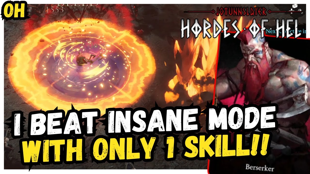 I Beat The Hardest Mode With ONE SKILL!! Jotunnslayer!