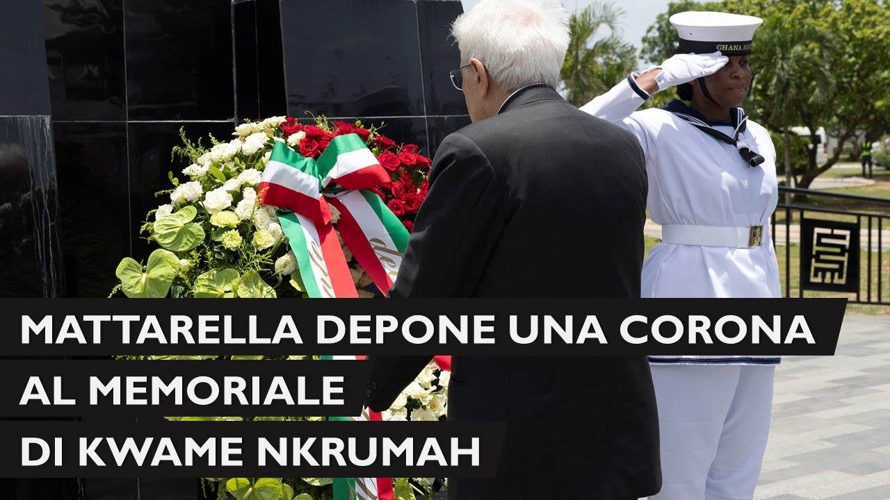 Mattarella al Memoriale di Kwame Nkrumah, ex Presidente della Repubblica del Ghana