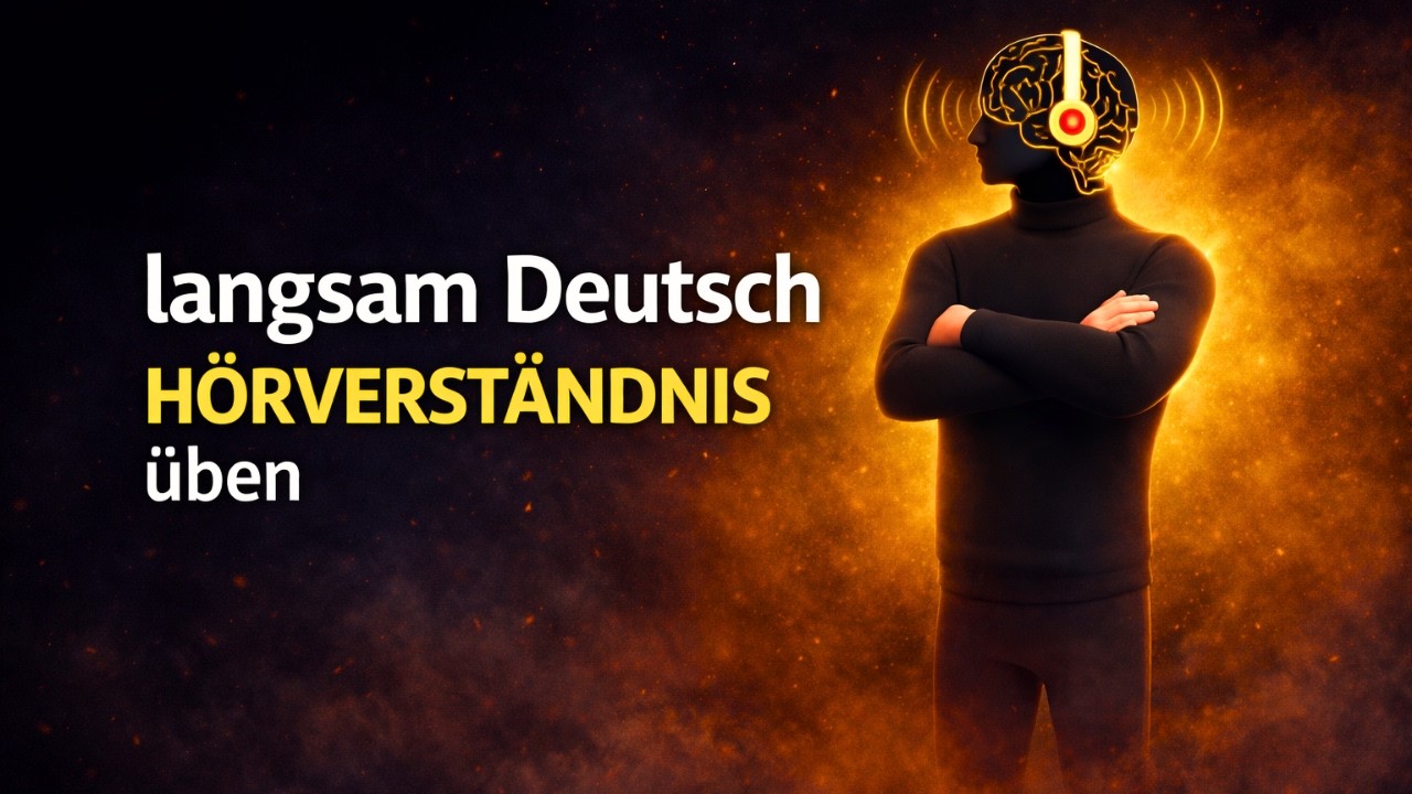 Deutsch lernen mit Podcast  Langsam & Deutlich Hören und Sprechen  A1 A2 Shadowing Übung