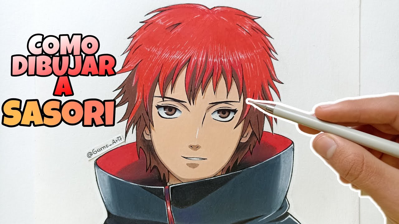 Como dibujar a SASORI paso a paso | How to draw SASORI - Naruto