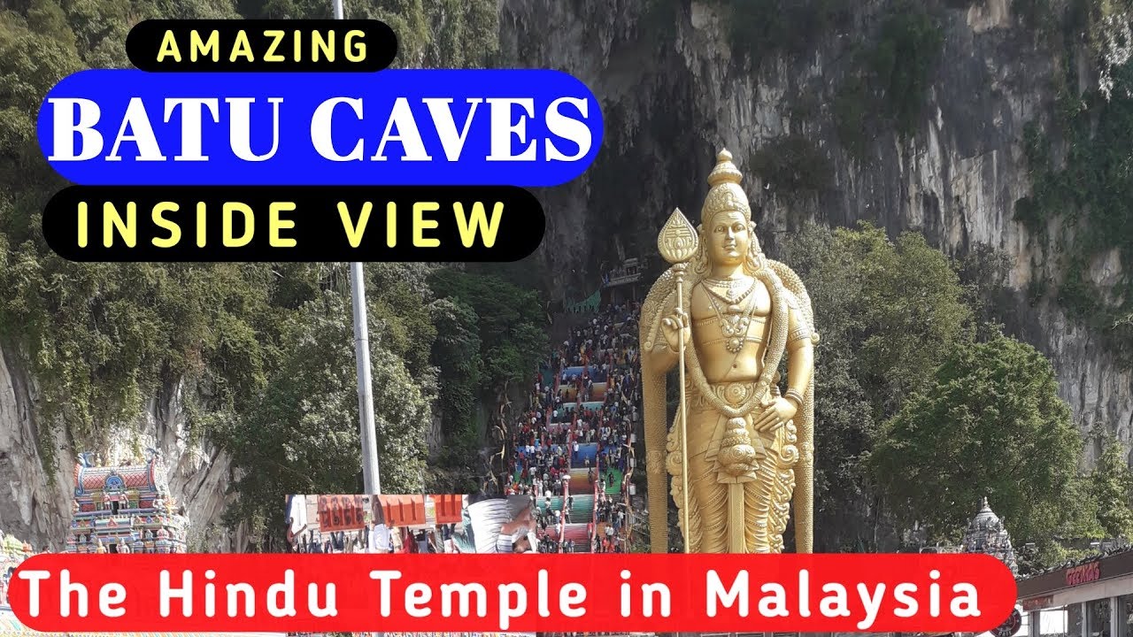 Amazing batu caves kuala Lumpur inside view thaipusam 2019
