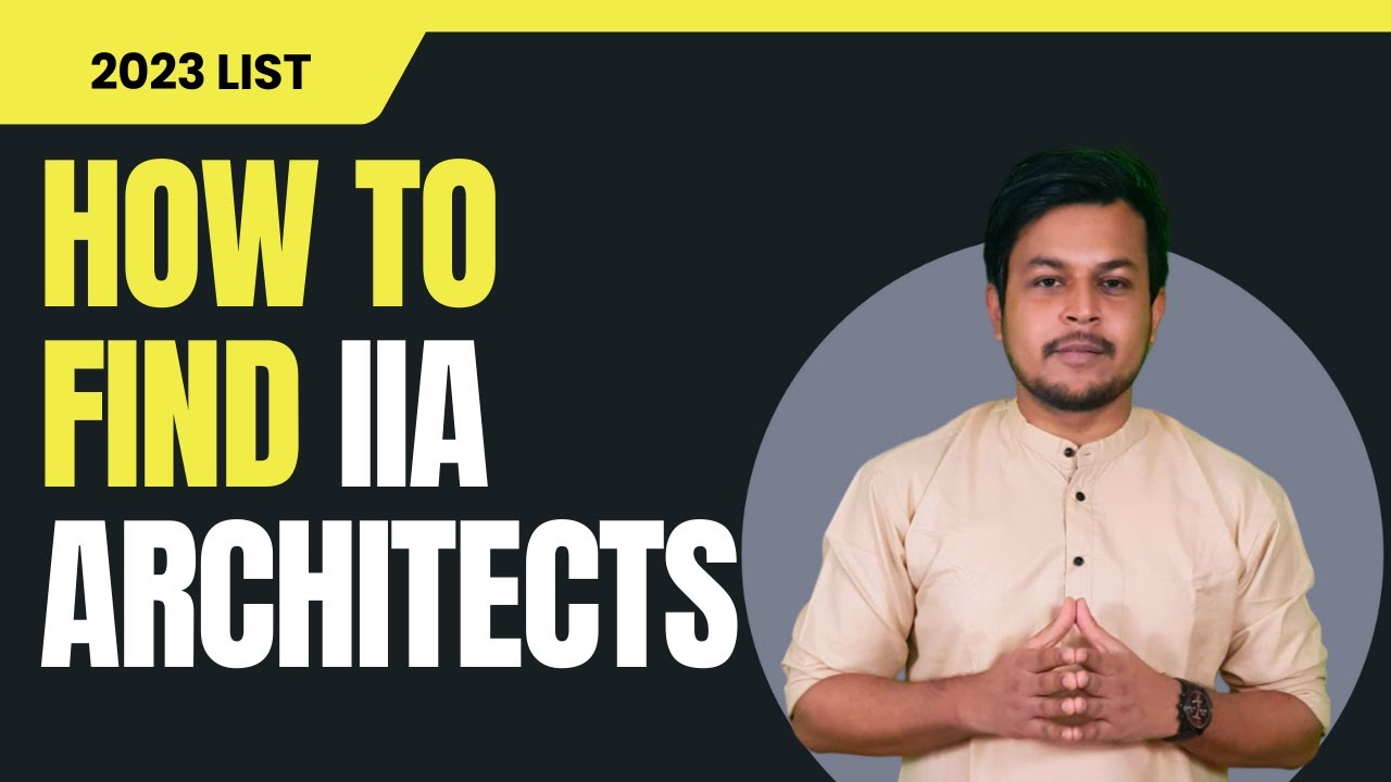 How To Find IIA Architects - Chapter & Members | Get Architect License Without B.Arch #iiaarchitects