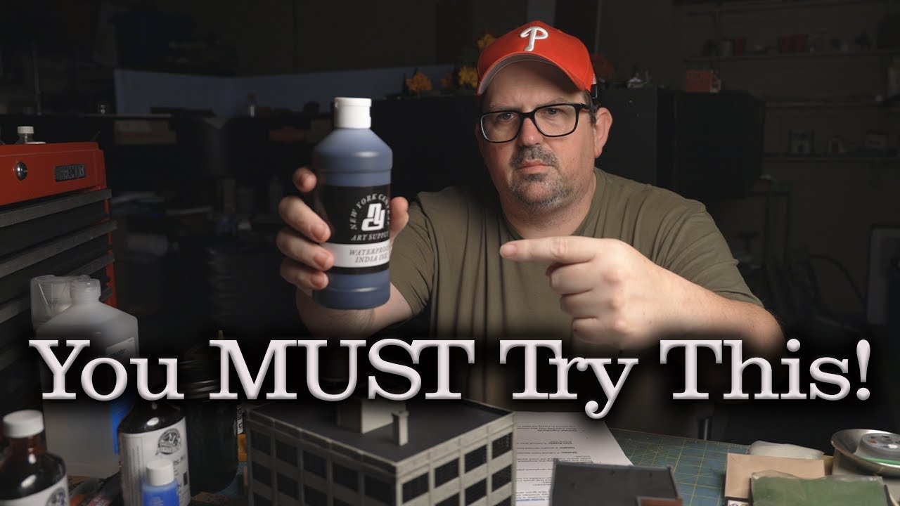 You Must See This India Ink Technique for Model Railroading!