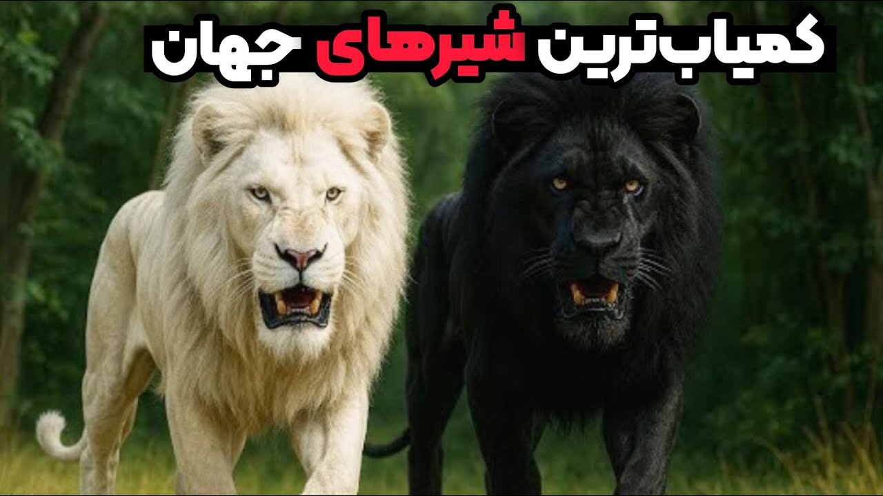 ۷ شیر نادر و منحصر‌به‌فرد جهان| گونه‌هایی از آخرین بازماندگان شیر که تا حالا ندیده‌اید!