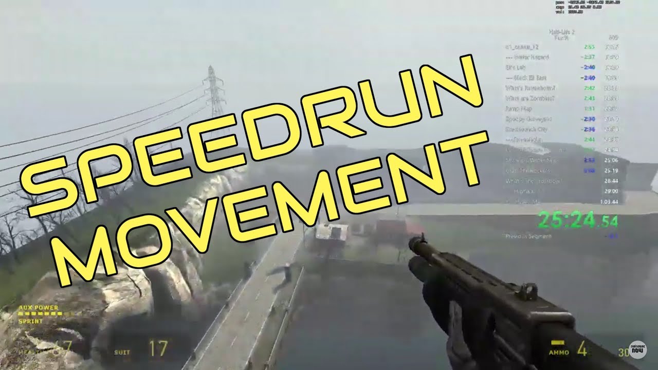 Как сделать Backhop в Half-Life 2 (Объяснение движения HL2 Speedrun - Ускоренное обратное прыгание)