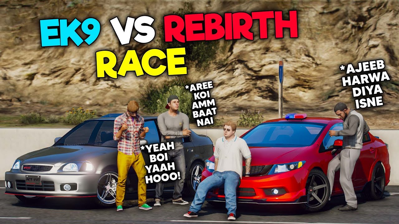 HONDA CIVIC EK9 VS HONDA CIVIC REBIRTH | CAR RACE | GANGSTER SERIES #16 | GTA 5 PAKISTAN