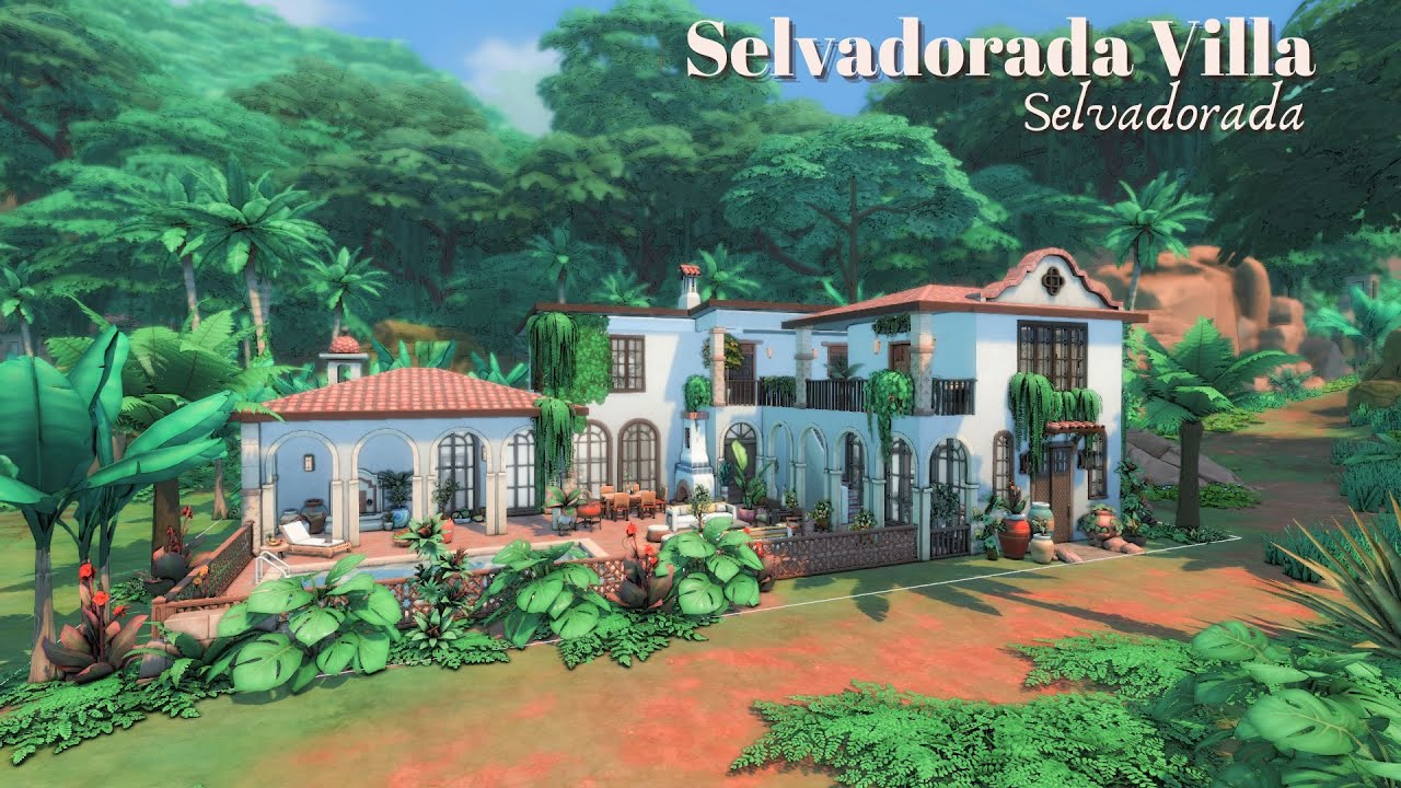 Selvadorada Villa | Sims 4 | Stop Motion Build | No CC