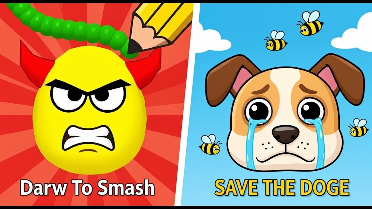 Draw To Smash, Dog recourse ,Save the dog Hide the ball