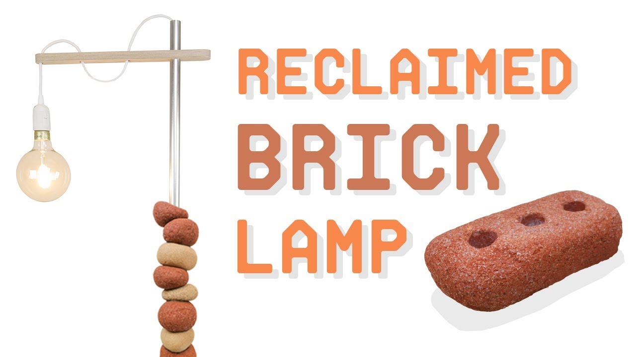 DIY Standing Floor Lamp With Reclaimed Bricks | Shape And Explore