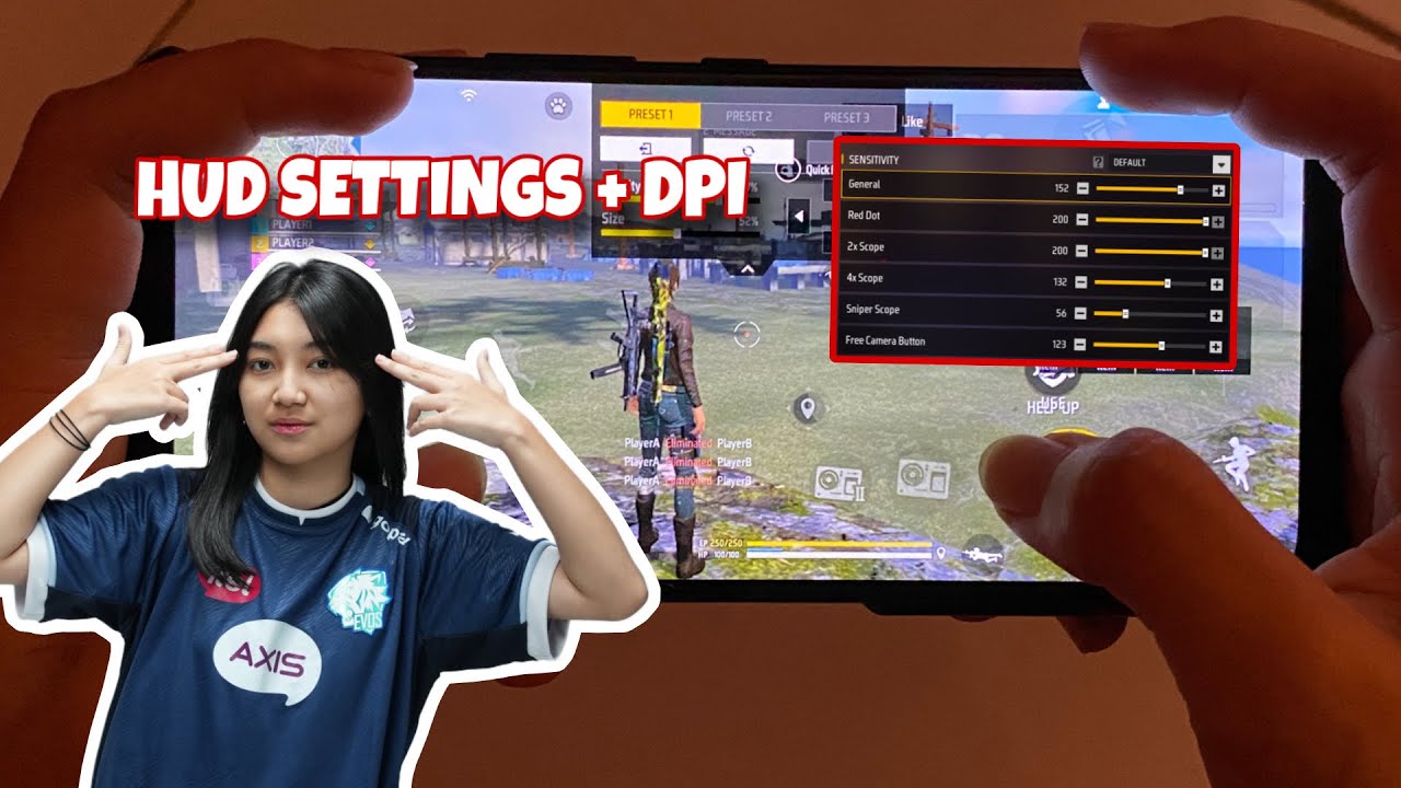 SOLO VS SQUAD EVOS BELLA + HUD  SETTINGS