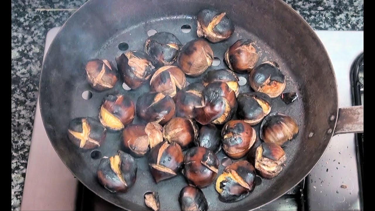 Castañas asadas Vídeo receta 41 Aquí cocinamos todos. Cooking recipe