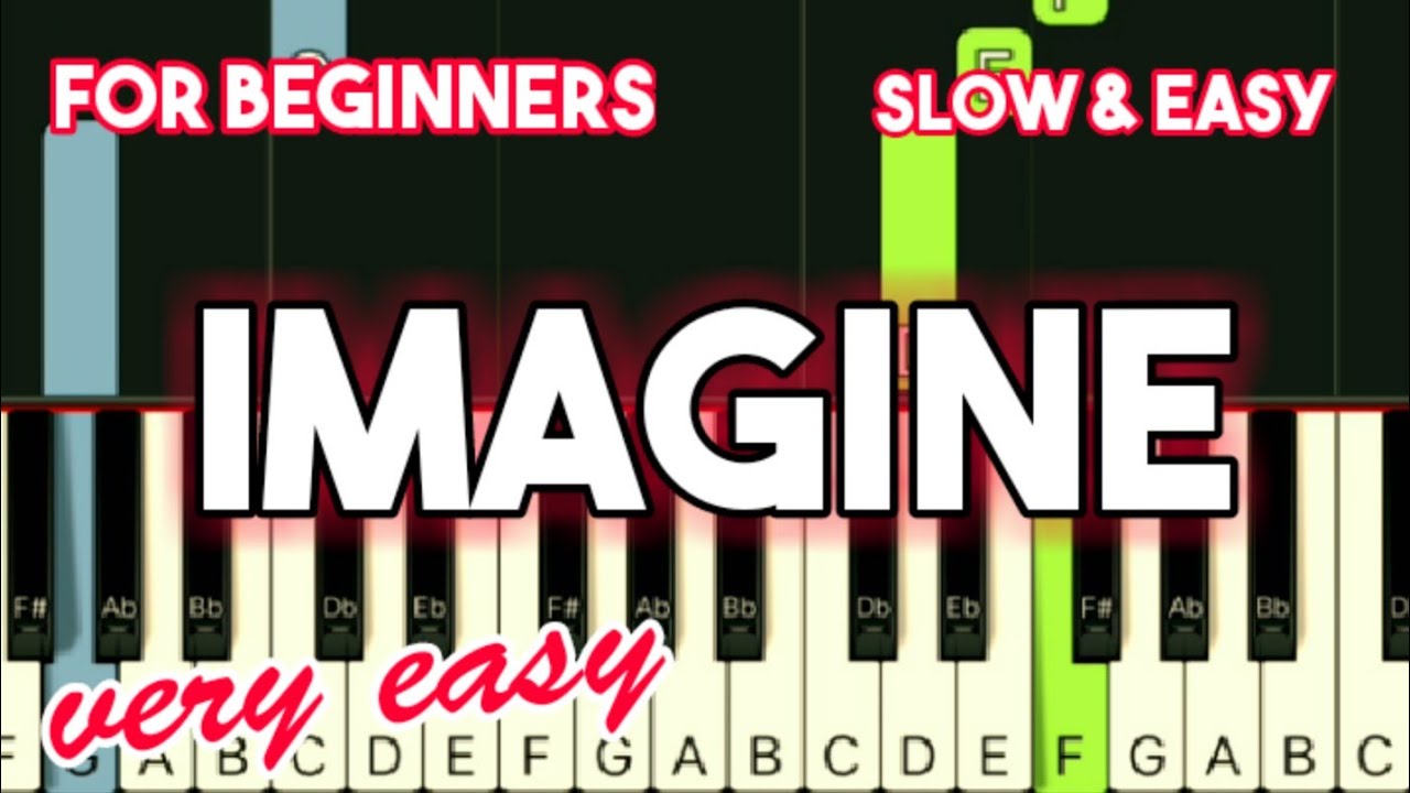 JOHN LENNON - IMAGINE | SLOW & EASY PIANO TUTORIAL