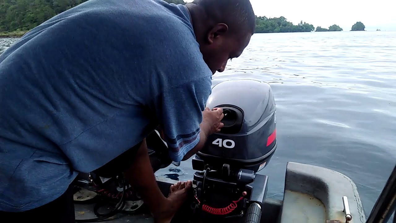 Tes Mesin 40 PK ... Laut Depapre, Pesisir tanah merah