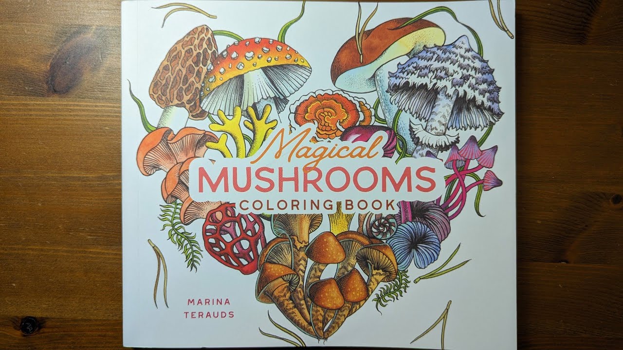 Magical Mushrooms coloring book Marina Terauds