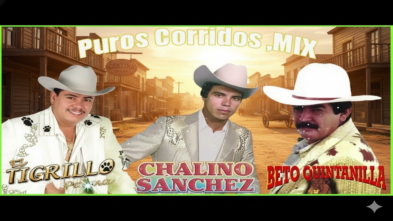 Chalino Sanchez, Beto Quintanilla y Tigrillo Palma Mix Para Pistear - Corridos Pesados Mix