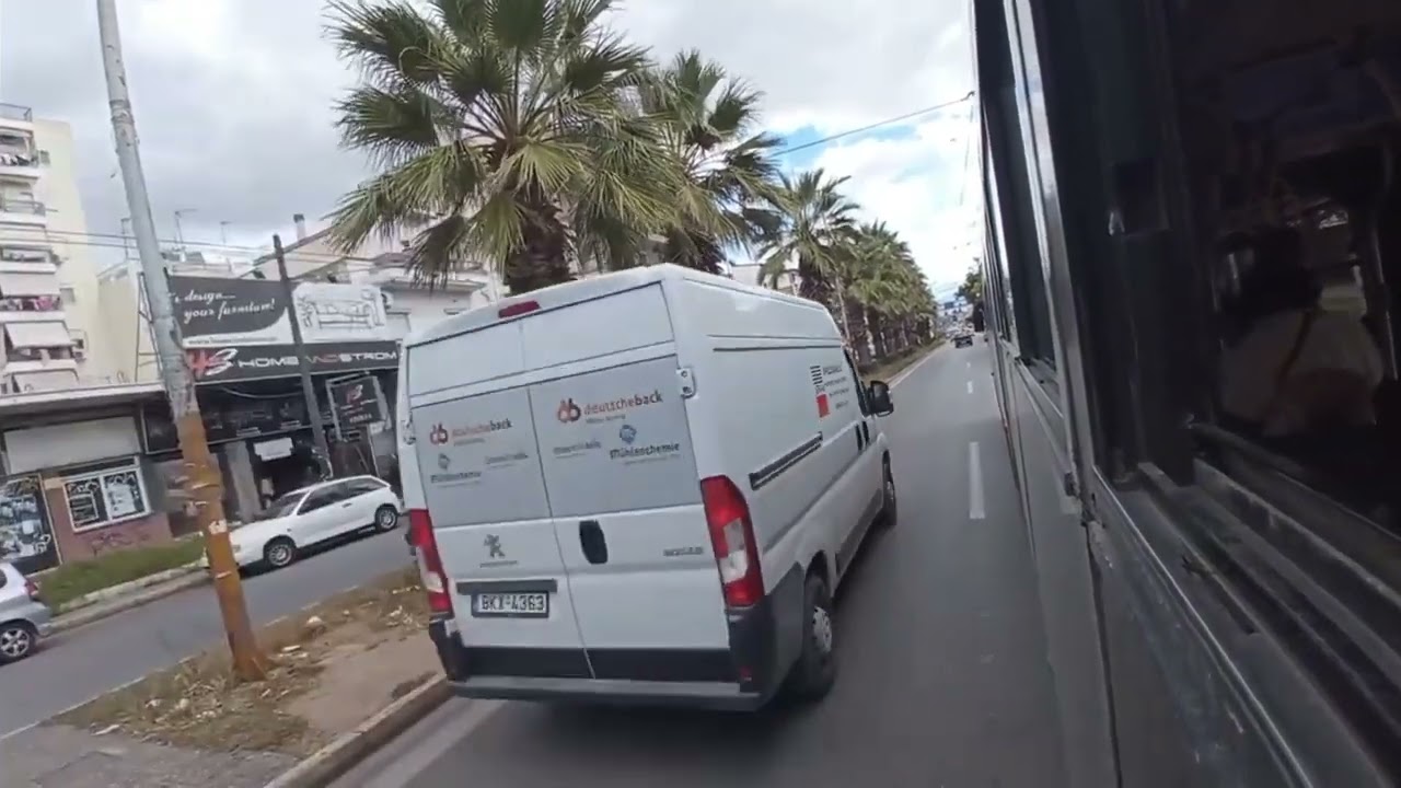 Athens Bus 2025  (Trolley line 21) From Nikea Metro Station To Fix