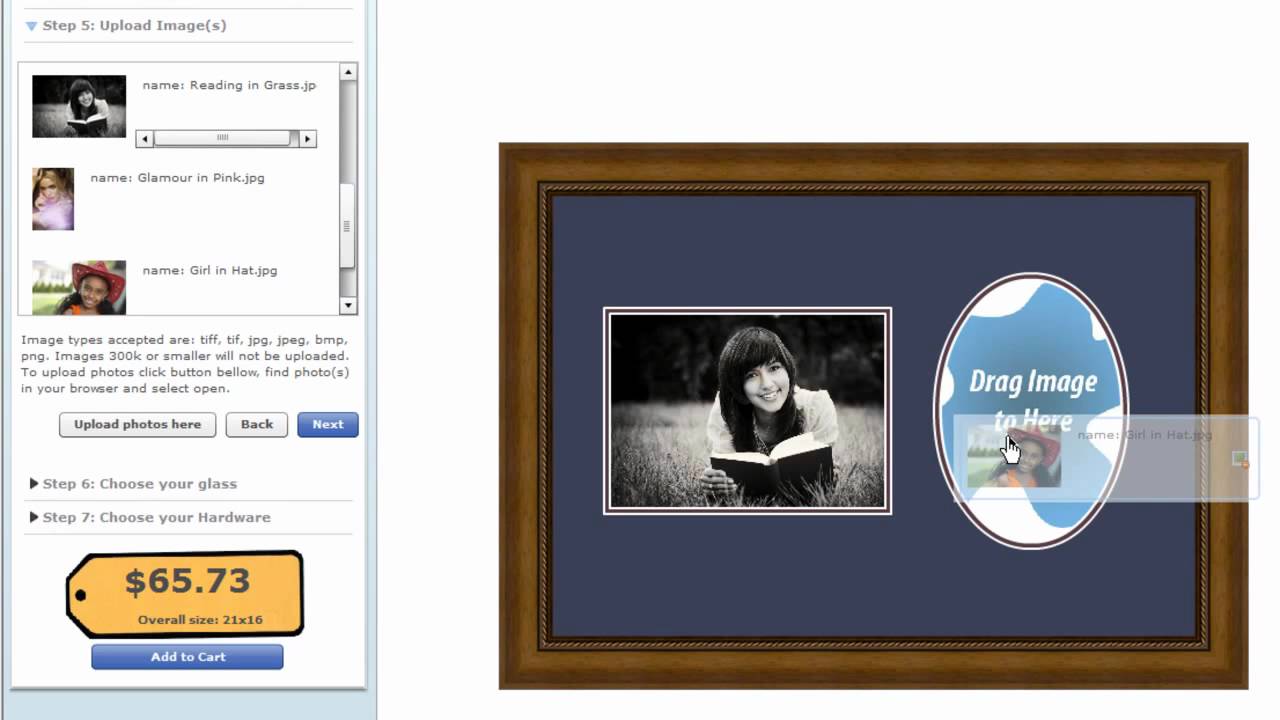 How to use the Art To Frames Multi-opening framing application