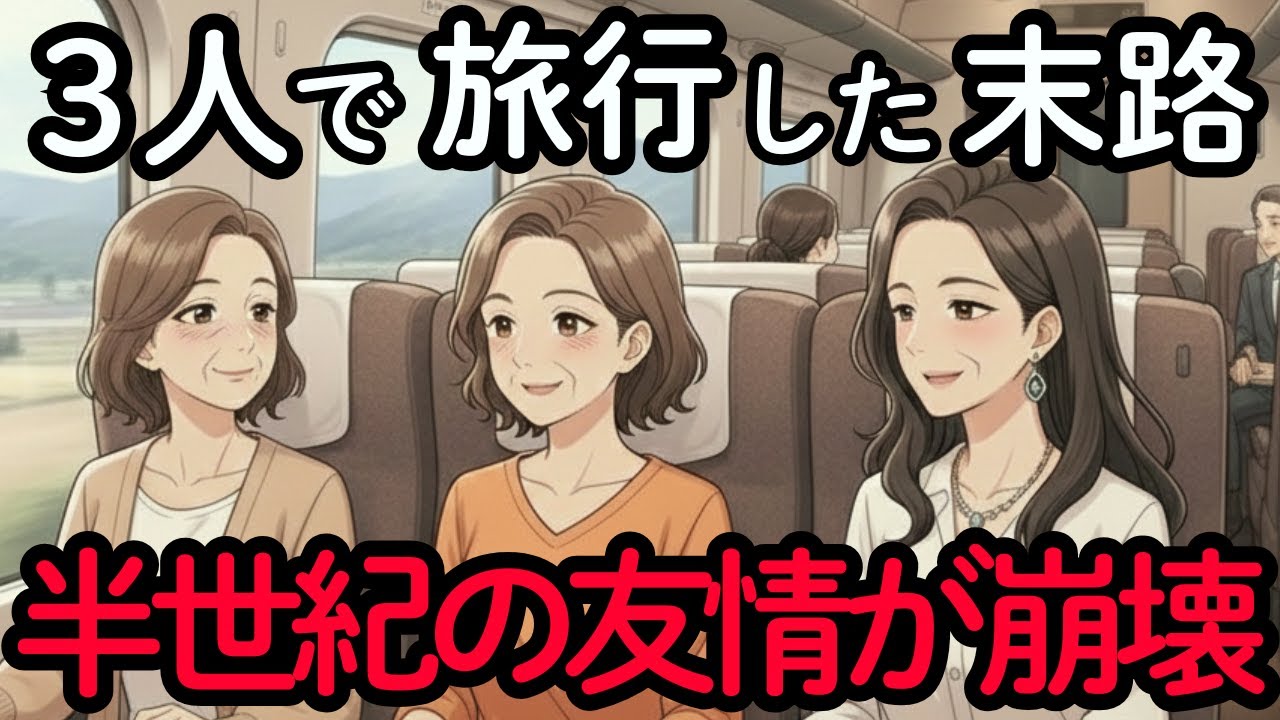 3人で旅行した後、親友からの連絡がパッタリ途絶えた悲惨な末路！無神経な言葉で友情崩壊。50年の友情を終わらせた旅 。年齢を重ねて変化する友人関係 | シニアの旅行 | 老後の幸せ | 老後の友達