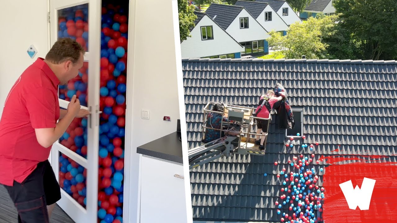 Ballenbakballen Challenge in een vakantiehuisje - Walibi Village