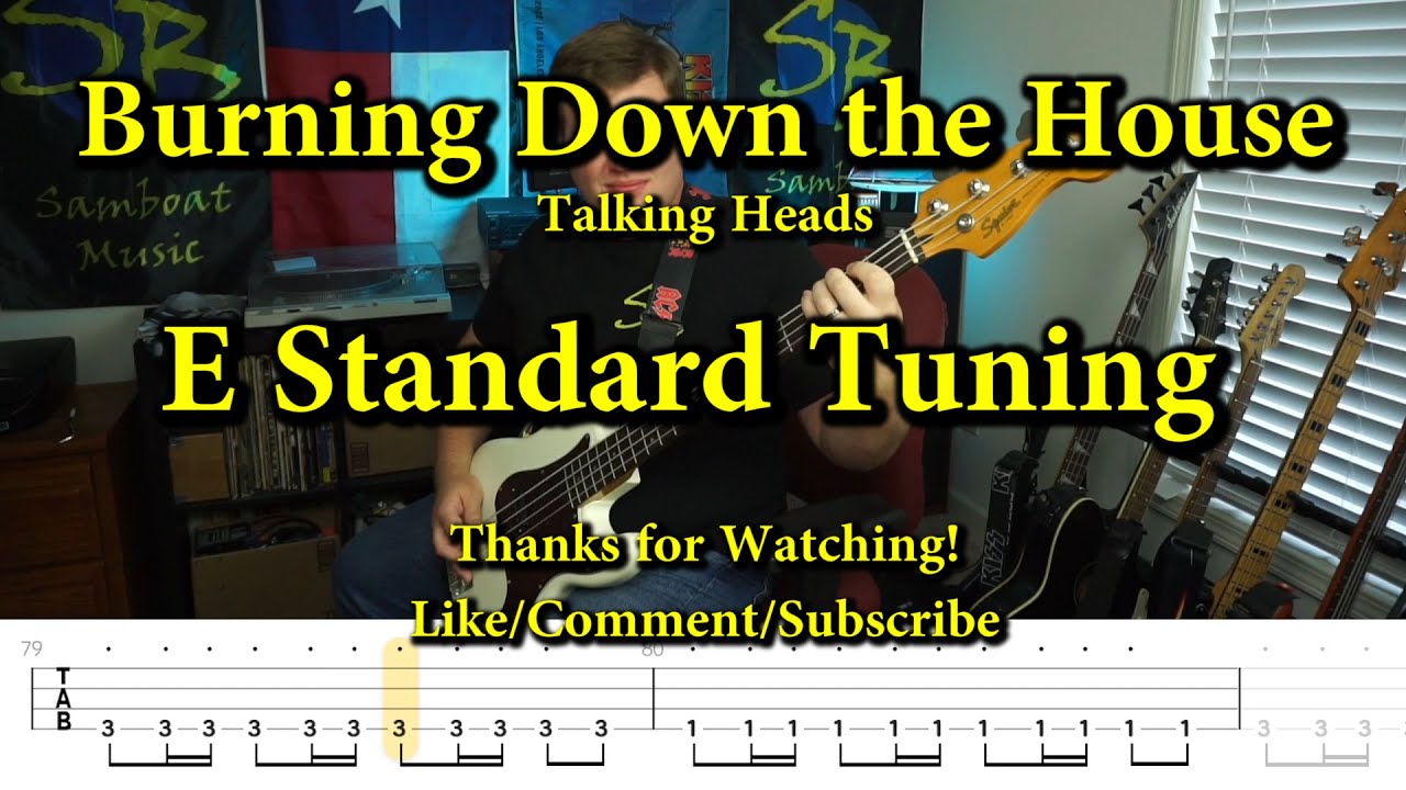 Burning Down the House - Talking Heads (Bass Cover with Tabs)