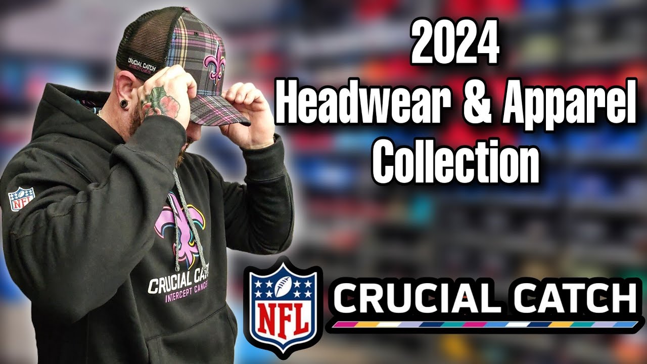 2024 NFL Crucial Catch Hats & Apparel Collection: New Orleans Saints