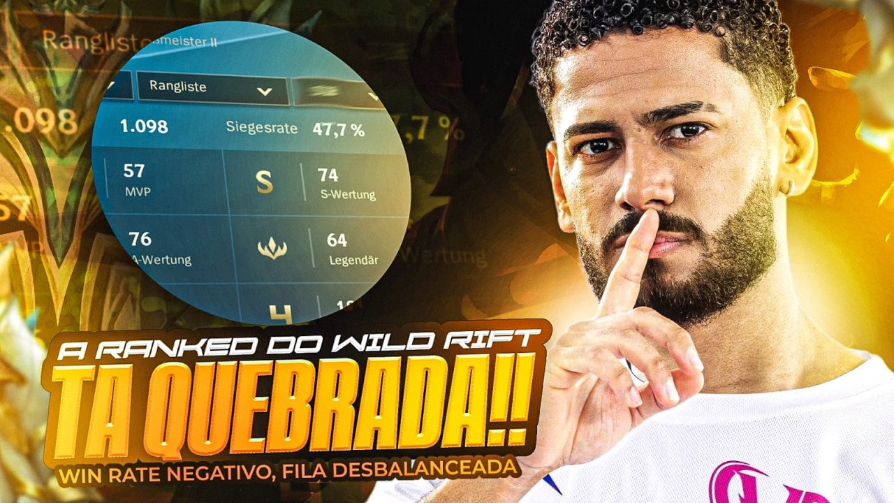 A RANKEADA DO WILD RIFT TEM QUE MUDAR!! TODO JOGO UM WINRATE NEGATIVO!! - LoL Wild Rift