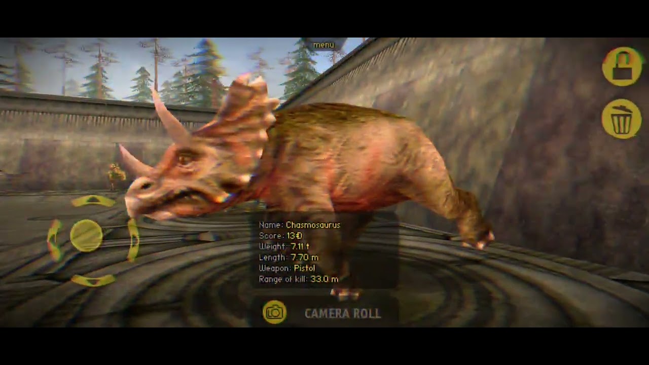 My Trophy room in Carnivores dinosaur Hunter 