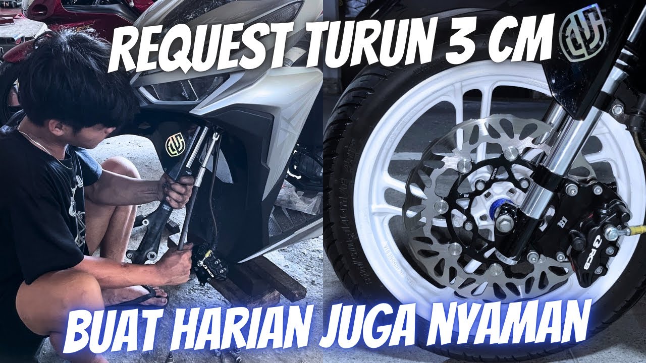 GANTI SHOCK DEPAN BUBUT & DOWNSIZE REBOUND UNTUK HARIAN - Project Vario Episode 10