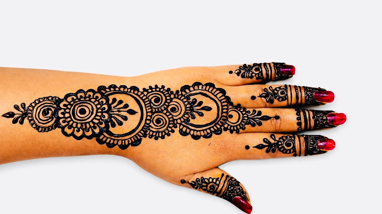 New Easy  front-hand mehndi design👍✨❤️ |Simple mehndi design | mehndi designs | mehndi