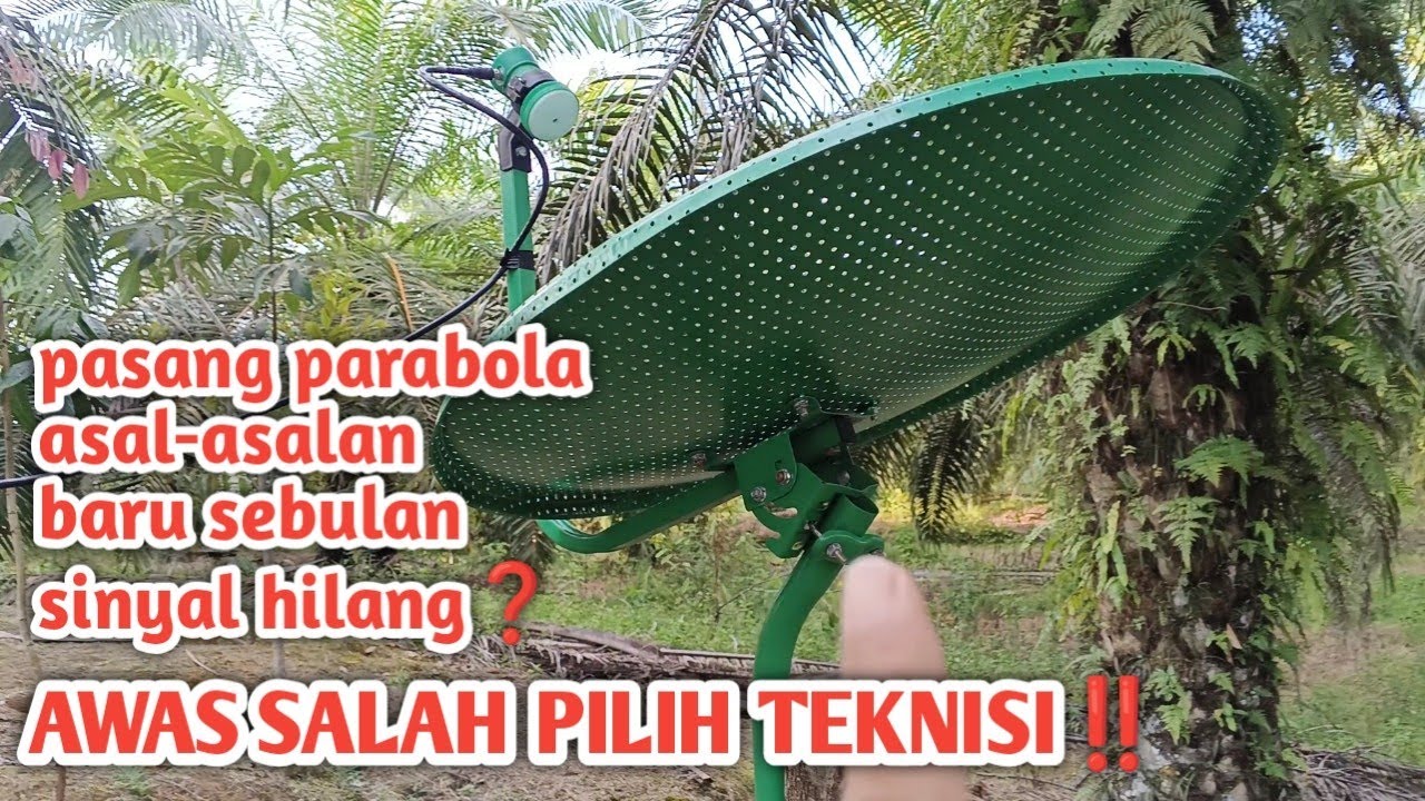 cara pasang parabola mini yang benar