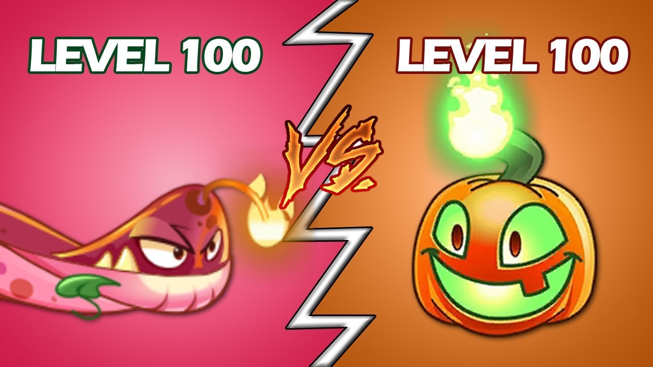Plants Vs Zombies 2 Enredadera Candelera Nivel 100 Vs Calabaza Iluminada Nivel 100