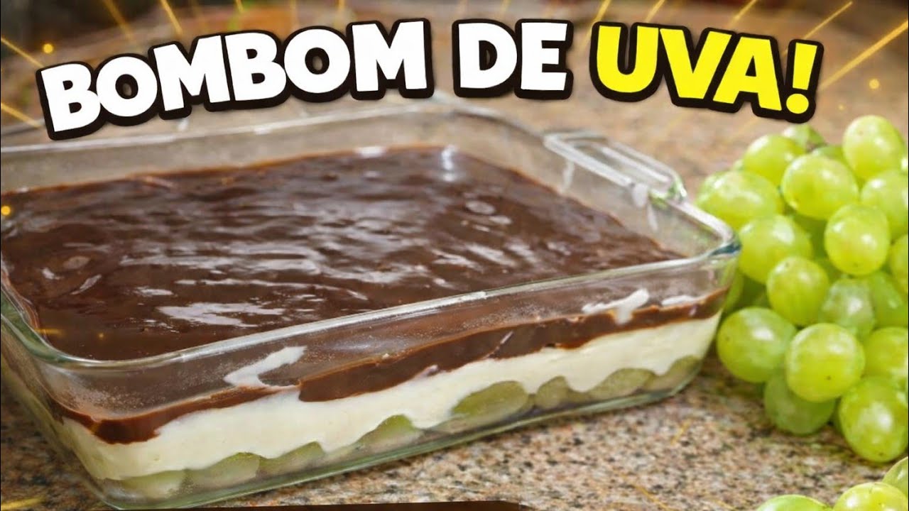 BOMBOM ABERTO DE UVA 🍫 | SEM FORNO, FÁCIL E VICIAANTE!