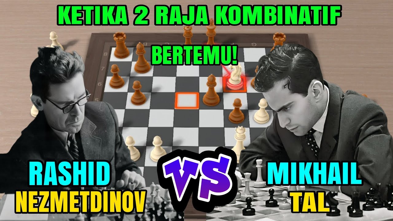 Hanya mikhail tal yang merasa bahagia ketika dikalahkan! Nezhmetdinov vs mikhail tal 1961