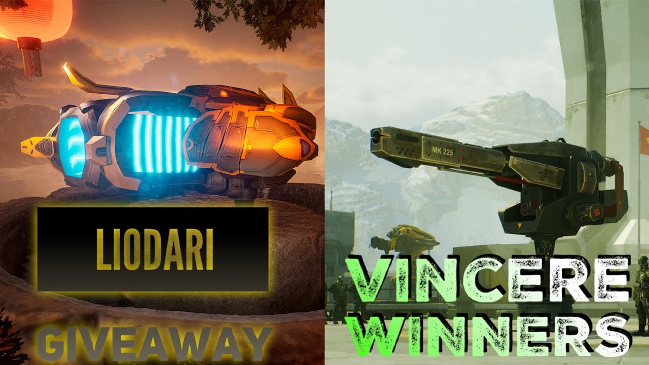 Giveaway 7 x  LIODARI weapons + VINCERE titan weapons winners announcement | War robots game [WR]