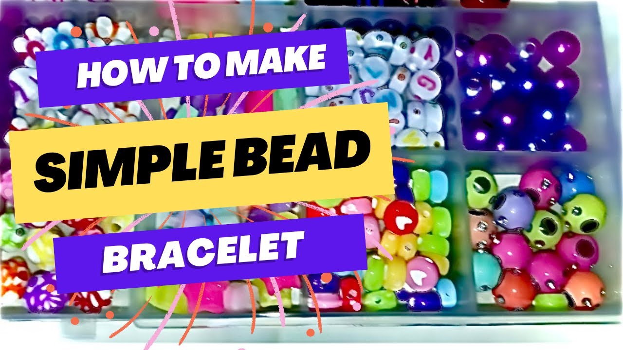 Kids Simple Bead Bracelet #Beads #DIY #K6OnTheGo